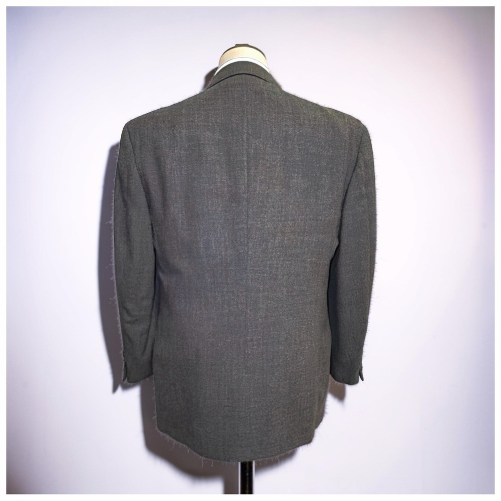 Joseph Abboud JoA II Double Breasted Blazer| 40R | Charcoal Wool | Classic - Picture 5 of 12